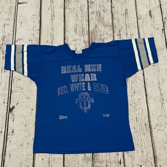 Vintage New York Giants Salem Sportswear NFL Football 1980s Tshirt - Picture 1 of 10